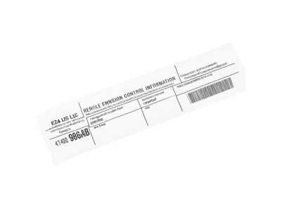 Mopar 47480895AB Label Veci Label 47480895AB Mopar Label Veci Label Product Photo 1 of 3