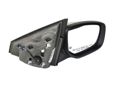 Mopar 6AC761X8AA Mirror Assembly, Black, Front Passenger Side