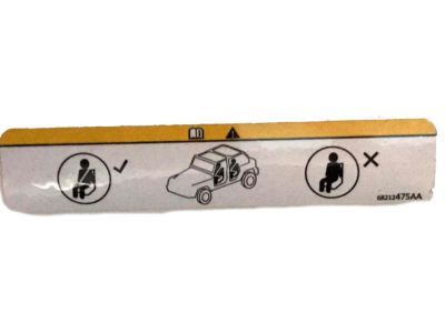 Jeep 68212475AA Caution Label