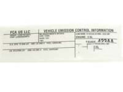 Dodge 4578240AA Emission Label