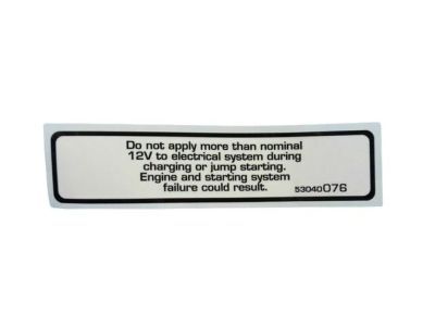 Dodge 53040076AB Emission Label