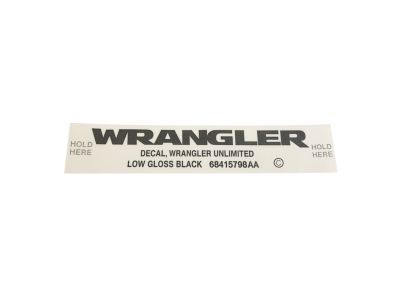 Mopar 68195794AA Decal Wrangler Unlimited