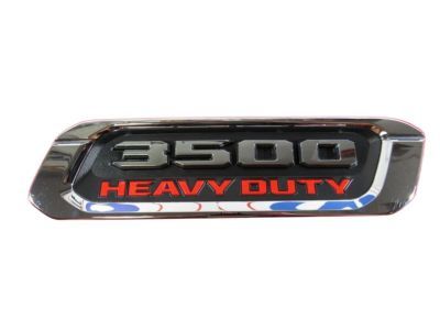 Ram 68362219AB NAMEPLATE Ram 3500 Heavy Duty Hood