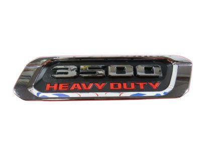 Ram 68362219AB NAMEPLATE Ram 3500 Heavy Duty Hood