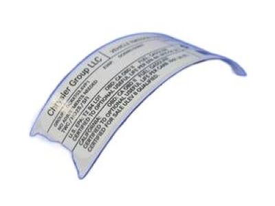 Dodge 4722054AA Emission Label