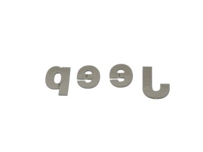 Mopar 68317239AA Nameplate Jeep Hood