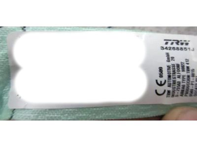 Mopar 68398971AC Air Bag Side Curtain