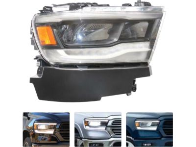 Mopar 68316082AH Headlamp, Front Passenger Side