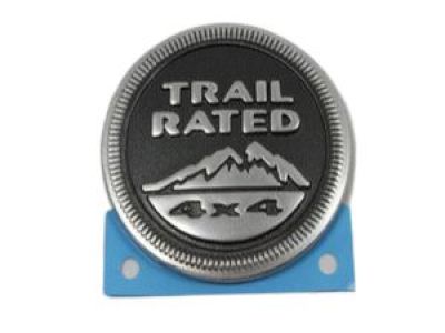 Mopar 55157318AB Medallion, Black, Front