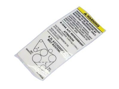 Dodge 5037995AB Info Label