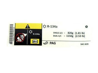 Dodge 68190190AA A/C Label