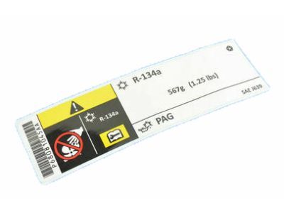 Dodge 68081045AA A/C Label