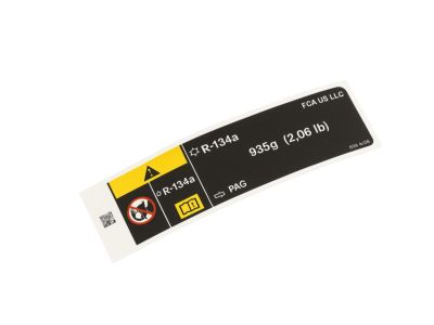 Mopar 68366026AB Label A/C System