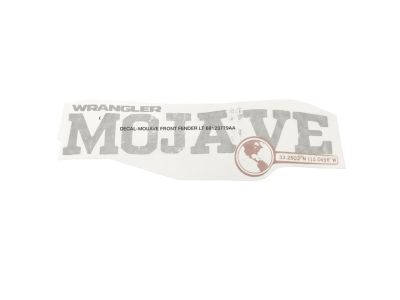 Mopar 68139719AA Decal Fender Front Mojave
