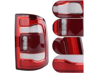 Mopar 68361716AD Tail Lamp Assembly, Black, Rear Passenger Side