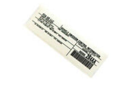 Jeep 68366284AA Emission Label