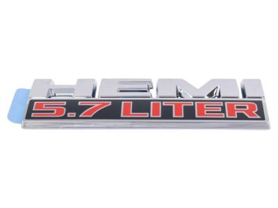 Ram 68149700AA NAMEPLATE Front Fender HEMI 5.7 Liter
