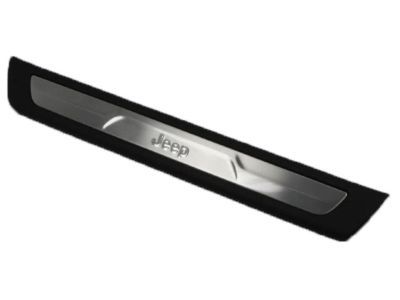 Mopar 1NC80DX9AB Scuff Plate, Black, Front Passenger Side