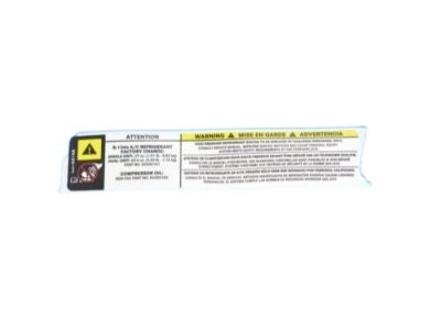 Dodge 4677621AB A/C Label