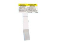 Mopar 68000202AA Air Bag Label