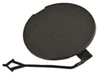 Mopar 5YH07LXHAA Tow Eye Cap, Black, Front