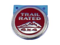 Mopar 68214753AA Medallion, Red Accent, Front