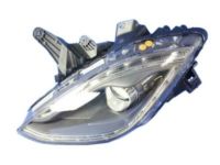 Mopar 68111653AC Headlamp Assembly, Black, Front Driver Side