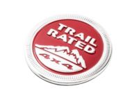 Mopar 68194212AA Medallion, Red, Front Mopar 68194212AA Medallion, Red, Front