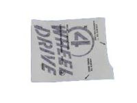 Mopar 5SE83RXFAA Decal Tailgate 4 Wheel Drive