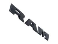 Mopar 68309785AB Nameplate, Black, Front Mopar 68309785AB Nameplate, Black, Front