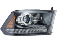 Mopar 68093220AD Headlamp Assembly, Black, Front Passenger Side Mopar 68093220AD Headlamp Assembly, Black, Front Passenger Side