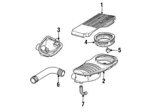 1987 Chrysler New Yorker Air Inlet Diagram