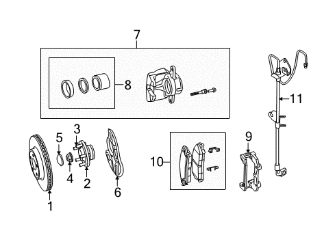 2010 Dodge Charger Brake Components Diagram