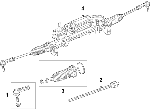 2013 Dodge Dart Steering Column & Wheel, Steering Gear & Linkage Diagram