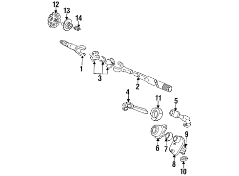 1990 Chrysler TC Maserati Shaft & Internal Components Diagram