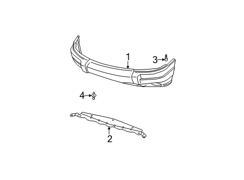 2003 Jeep Grand Cherokee Front Bumper Diagram