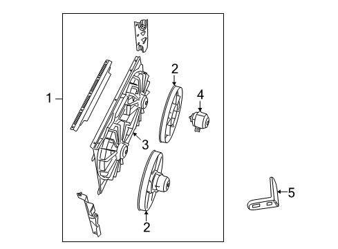 2008 Jeep Compass Cooling System, Radiator, Water Pump, Cooling Fan Diagram