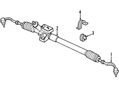 1997 Chrysler Cirrus P/S Pump & Hoses, Steering Gear & Linkage Diagram