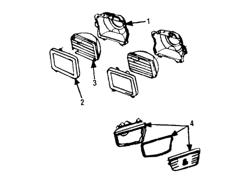 1986 Dodge Charger Headlamps Diagram