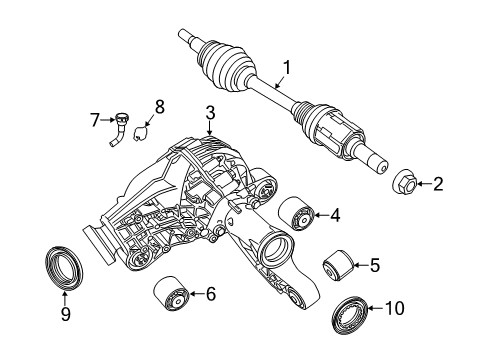 2011 Jeep Grand Cherokee Front Axle & Carrier Diagram