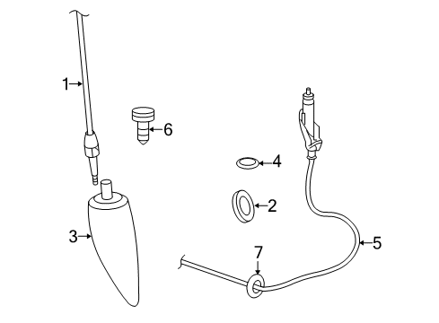 2008 Dodge Ram 1500 Antenna & Radio Diagram