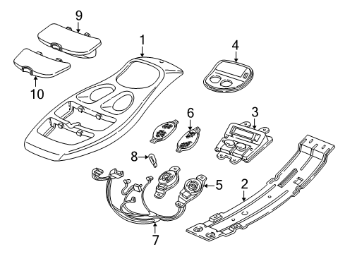 2003 Dodge Durango Overhead Console Diagram