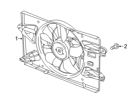 2015 Chrysler 200 Cooling System, Radiator, Water Pump, Cooling Fan Diagram