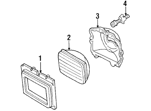 1993 Chrysler New Yorker Headlamps Diagram