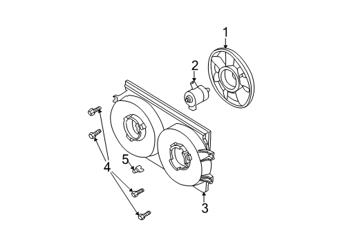 2003 Chrysler Sebring Cooling System, Radiator, Water Pump, Cooling Fan Diagram