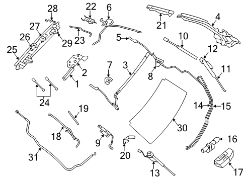 2011 Chrysler 200 Motor & Components Diagram