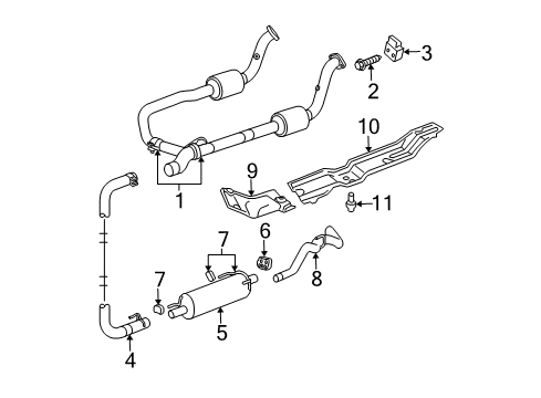 2006 Dodge Ram 1500 Exhaust Components Diagram