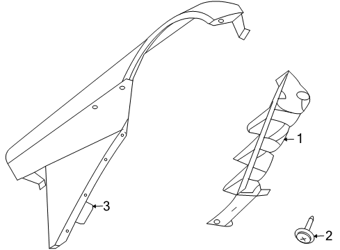 2008 Dodge Viper Exterior Trim - Fender Diagram