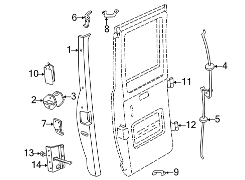 2002 Dodge Ram 2500 Van Cargo Door Diagram