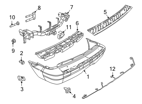 2009 Dodge Durango Rear Bumper Diagram
